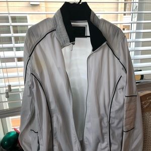 Mark Ecko White Motorcylcle Style Jacket - Large